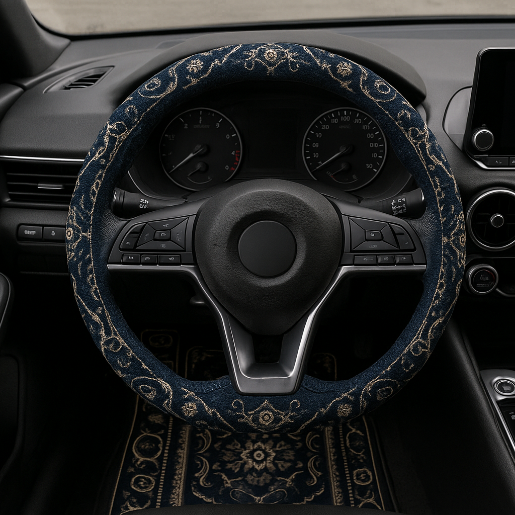 Steering Wheel Cover - Saffron Red