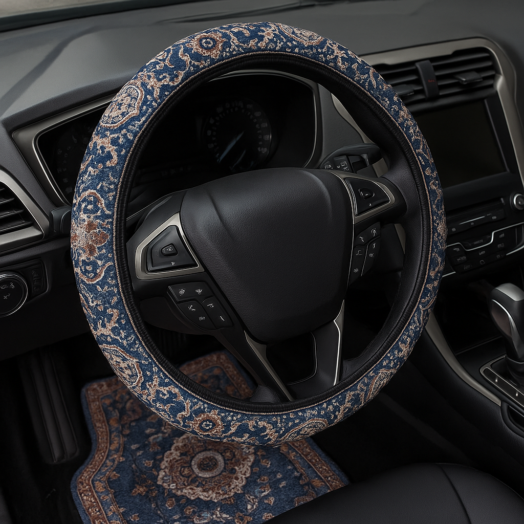 Steering Wheel Cover - Saffron Red