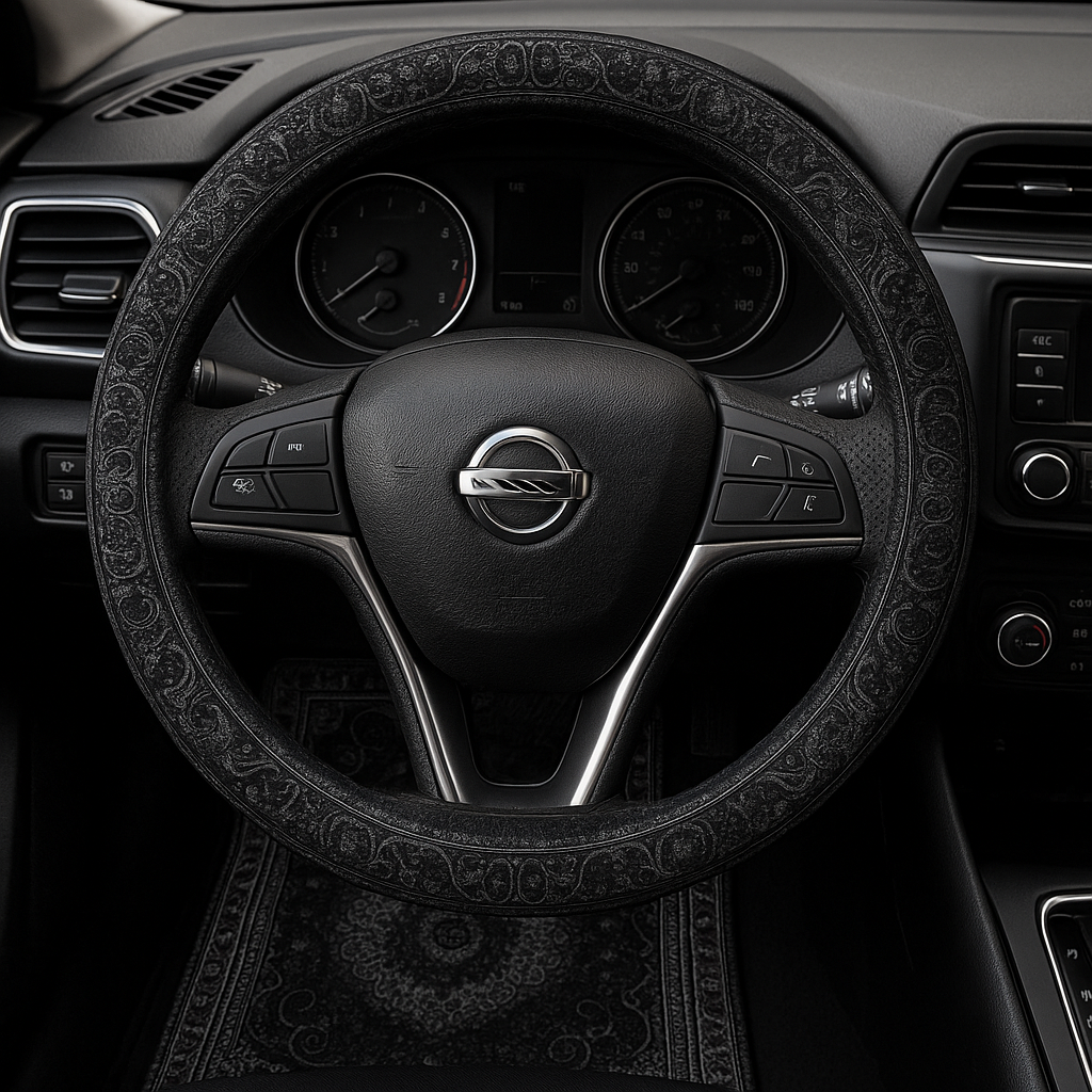 Steering Wheel Cover - Saffron Red