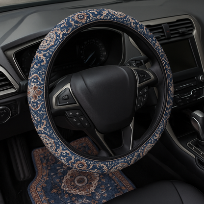 Steering Wheel Cover - Saffron Red