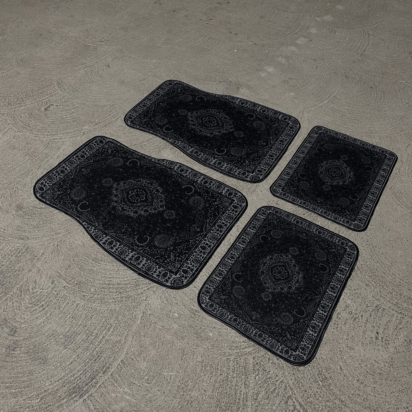 Obsidian Black Mat Set + Free Seatbelt & Wheel Covers
